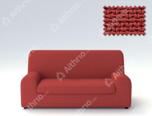 Ελαστικά καλύμματα καναπέ Ξεχωριστό Μαξιλάρι Bielastic Alaska-Πολυθρόνα-Κεραμιδί -10+ Χρώματα Διαθέσιμα-Καλύμματα Σαλονιού