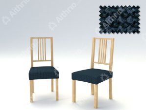 Σετ (2 Τμχ) Ελαστικά Καλύμματα-Καπάκια Καρέκλας Super Stretch Milos – C/25 Ναυτικό Μπλε