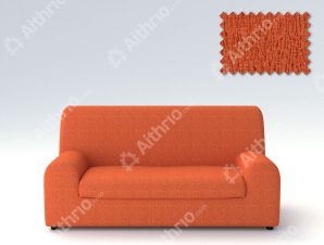 Ελαστικά καλύμματα καναπέ Ξεχωριστό Μαξιλάρι Valencia-Τριθέσιος-Πορτοκαλί -10+ Χρώματα Διαθέσιμα-Καλύμματα Σαλονιού